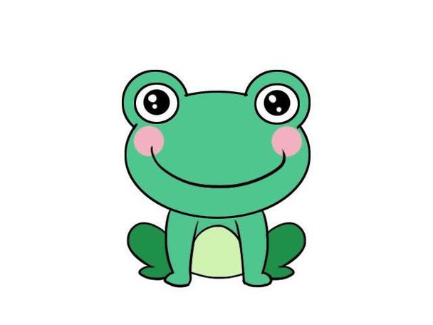 青蛙简笔画彩色小动物