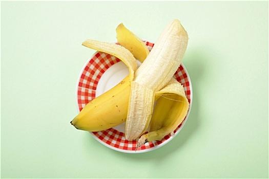 香蕉,盘子
