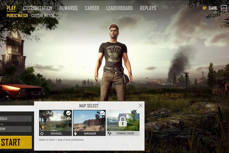 pubg map selection is coming soon
