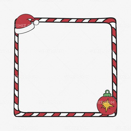 红色圣诞边框免费下载矢量png圣诞节圣诞边框