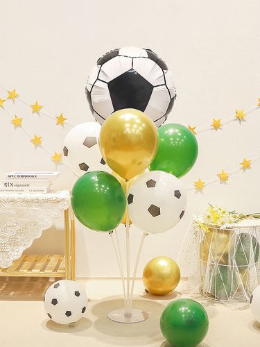 2022世界主题足球杯装饰品桌飘气球酒吧店内活动摆件氛围场景布置