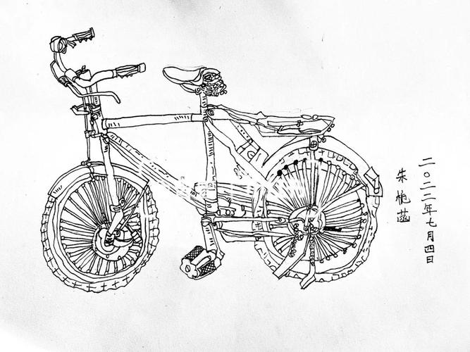 自行车速写线描写生国美考级