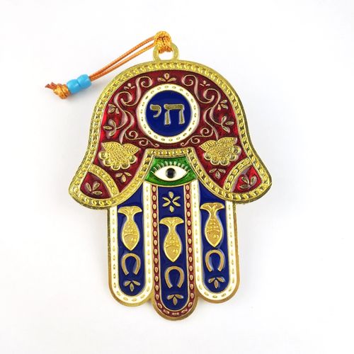 以色列hamsa手掌挂件土耳其护身符邪眼门挂上帝之手旅游纪念品