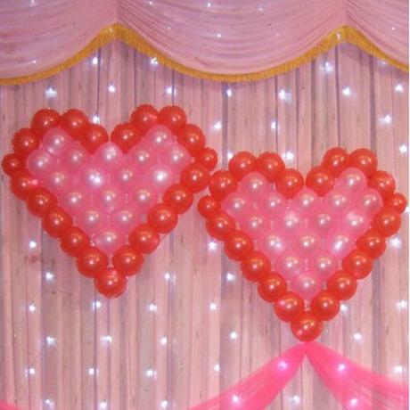 心形生日气球造型床头墙壁挂饰 婚车车头布置 婚庆结婚气球用品