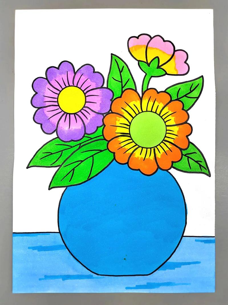 一起来画漂亮的小花朵吧,简单好看,快来试试吧#花朵简笔画 # - 抖音