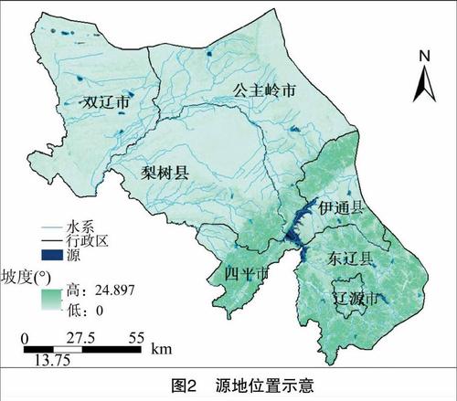 生态用地对流域安全具有重要意义,以吉林省辽河流域为例,选择距河湖