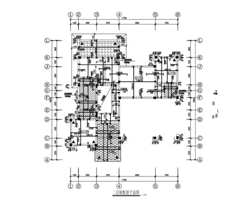 3层现浇框架结构别墅住宅楼结构施工图(cad,10张)