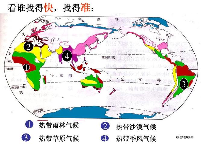 热带草原气候主要分布在哪些地区