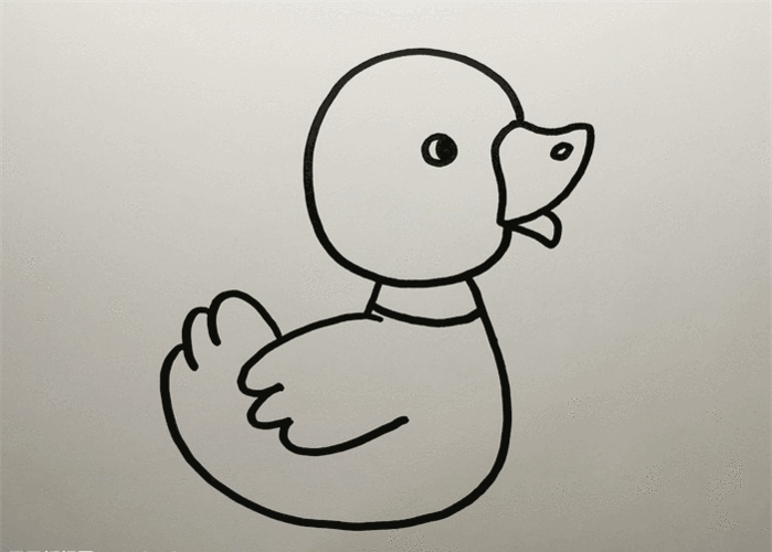鸭子简笔画图片 鸭子怎么画