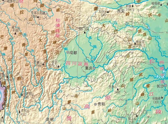 最低点为200多米的泸州合江,这种复杂多样的地形也决定了四川的气候