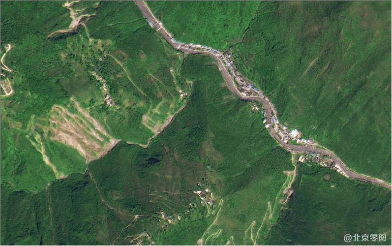 国产卫星影像数据-2米分辨率卫星图-高分一号卫星影像-四川省雷波县