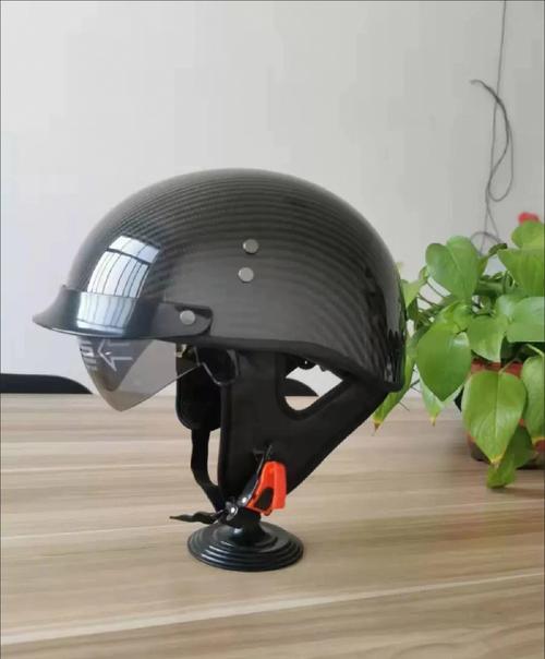 碳纤维摩托车机车头盔半盔复古哈雷头盔瓢盔