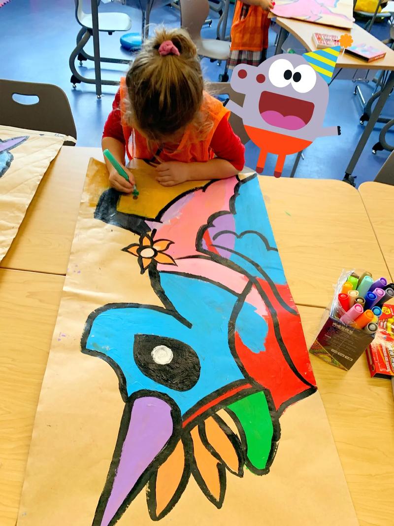 抖音图文来了 #创意儿童美术 超大纸袋创意 - 抖音