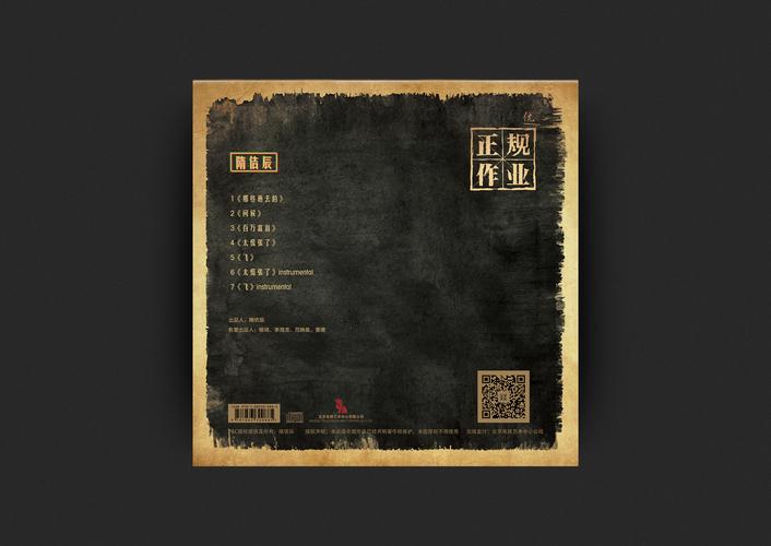隋佶辰·正规作业 cd专辑封面设计