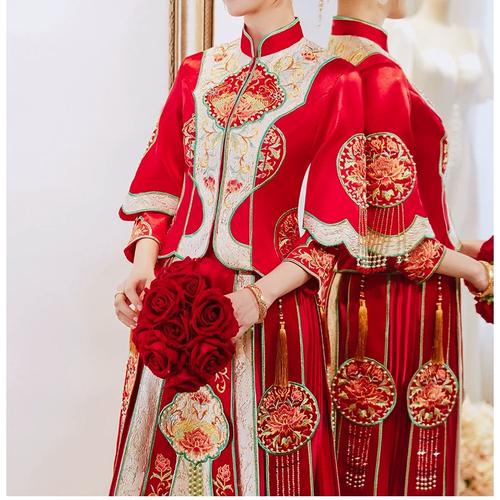 中式新娘服龙凤褂中国风婚服嫁衣结婚礼服出阁服秀禾服新款