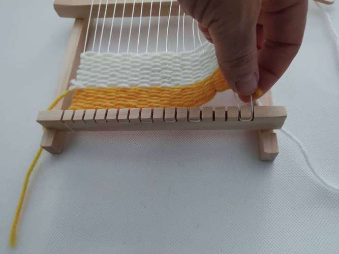 科技小制作儿童织布机diy手工毛线编织机益智木制玩具厂家直销