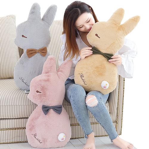 小兔子毛绒玩具公仔睡觉暖手抱枕玩偶娃娃床上情人节生日礼物女生