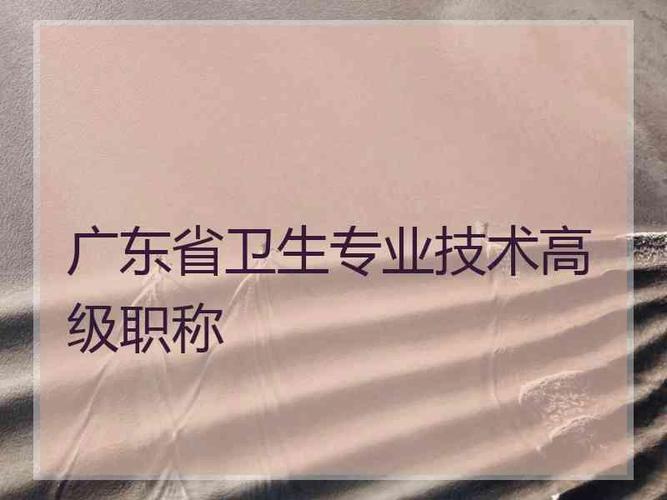 广东省卫生专业技术高级职称广东副高职称评审结果