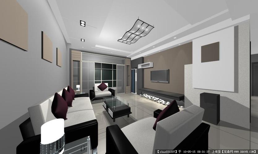 3dmax效果图-客厅的下载地址,三维模型,室内模型,园林建筑装饰设计