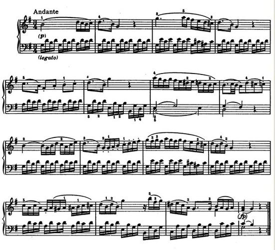音乐赏析系列——莫扎特钢琴奏鸣曲k545第二乐章