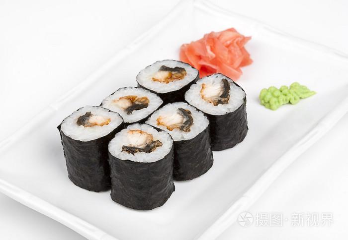 螃蟹鳗鱼寿司卷