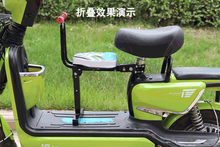 放在电动车上的宝宝座椅儿童前置折叠座椅踏板车电瓶车带娃小孩宝宝