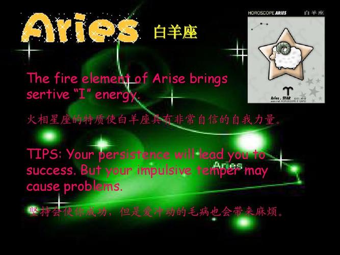 白羊座 the fire element of arise brings sertive 