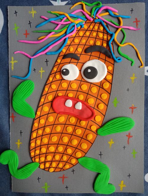 其它 创意绘画——奔跑的玉米 写美篇艺索美术