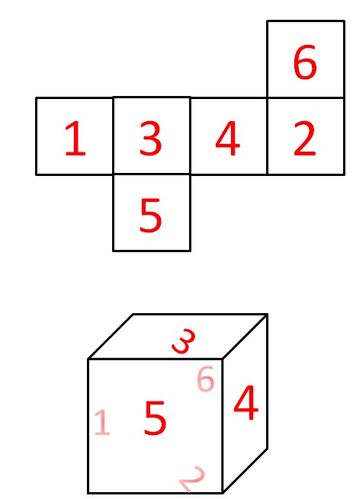 6张正方形纸怎么折叠成正方体