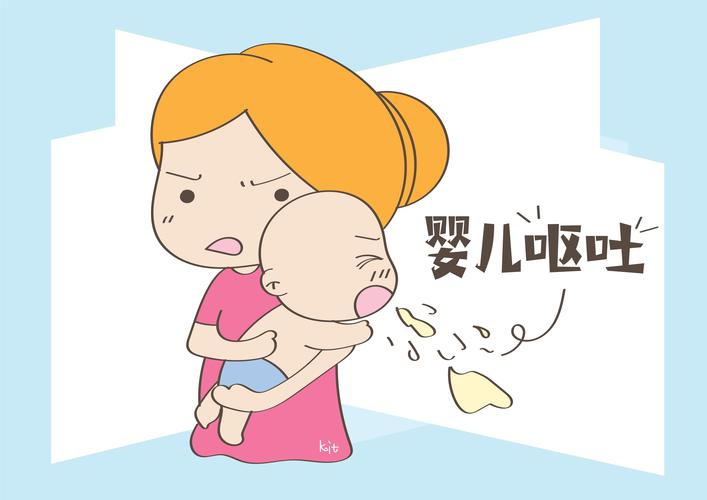 婴儿吐奶有痰的图片