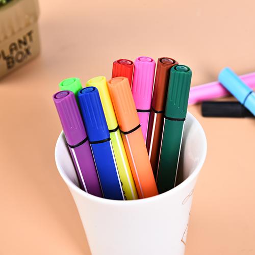 新款可洗彩色笔水彩笔儿童12色绘画水彩笔美术用品批发 厂家供应