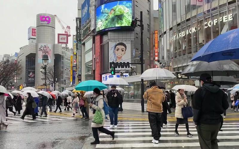 徒步日本 东京 涩谷又在下雨