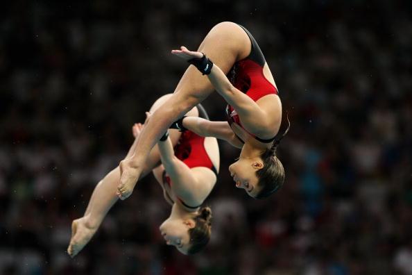 图文-跳水女子双人10米台决赛 加拿大选手比赛 _游泳-跳水_2008奥运站