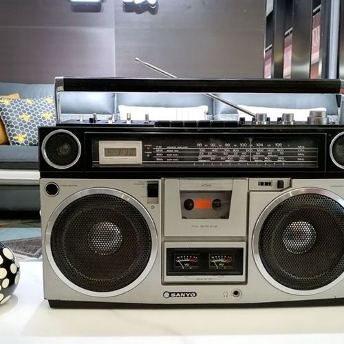 老式日本原装三洋m9990k收录机磁带卡座录音机收音机古董怀旧收藏