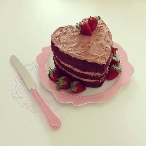 巧克力蛋糕 心形