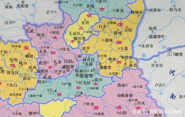 陕西省的区划调整,10个地级市之一,渭南市为何有11个区县?