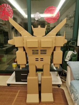 小学生变废为宝纸盒机器人手工自制作材料diy纸箱玩具儿童材料包