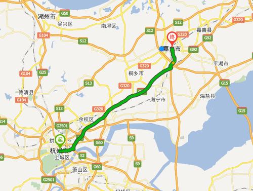 杭州到嘉兴有多少公里