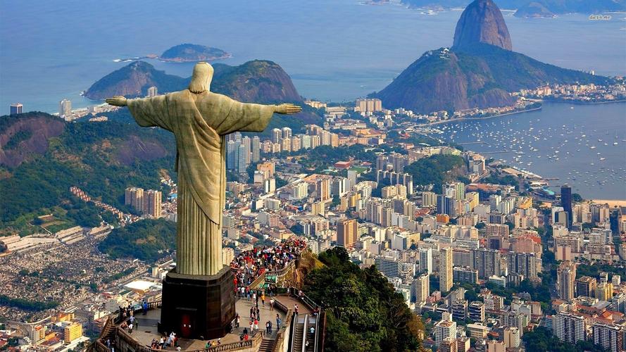 里约热内卢巴西山雕像风景桌面壁纸
