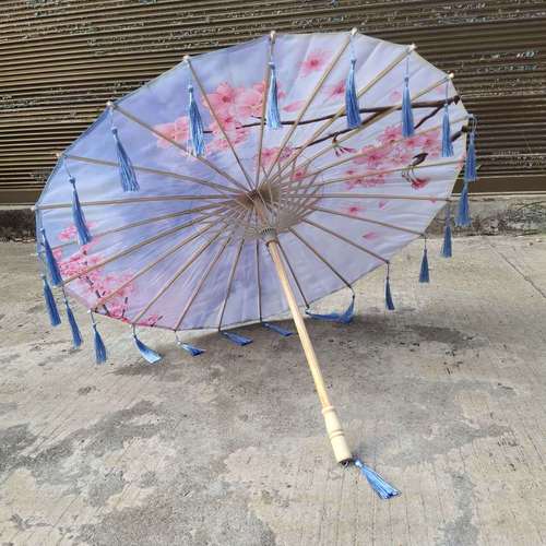 中国风舞蹈演出伞古风流苏伞古装汉服拍照道具伞古典工艺油纸伞
