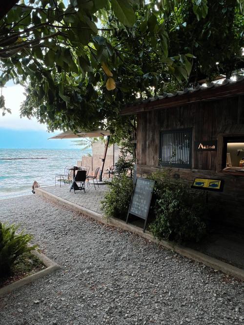 发现一家大理的海边咖啡厅,近距离接触洱海,听海浪声.