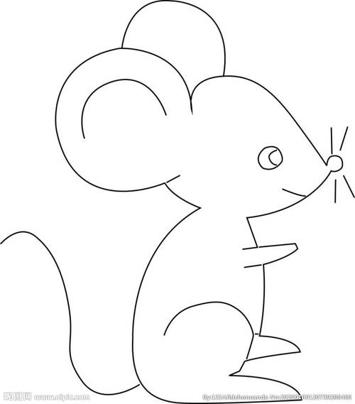 老鼠简笔画大全可爱