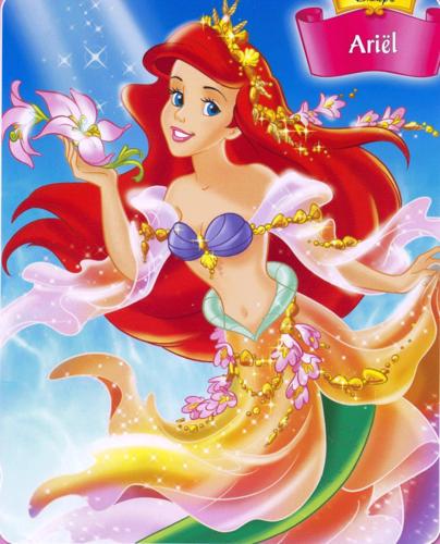 动漫海报 迪士尼公主系列 人鱼公主 小美女 经典装饰画 挂画