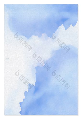 蓝色水墨梦幻朦胧水彩纹理背景-psd格式-包图网