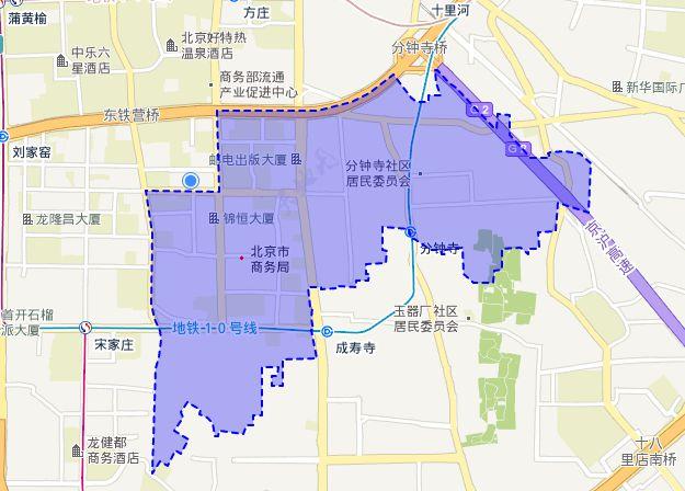 北京市行政区划地图 丰台区