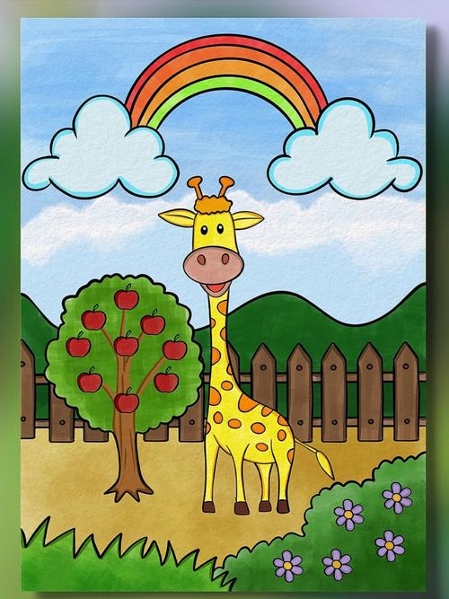 儿童简笔画可爱的长颈鹿#简笔画  #亲子简笔画  #零基础学画画  #一起