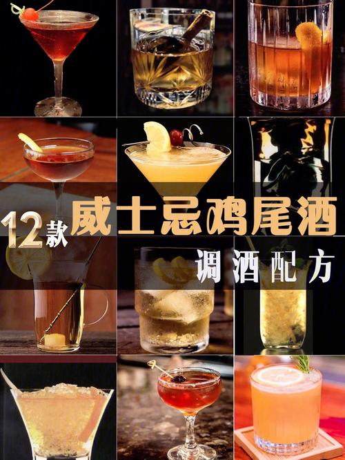 威士忌基酒经典鸡尾酒调酒配方调酒必备73