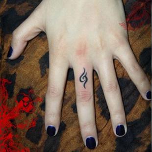 格艾菲手指图腾纹身贴防水女持久个性时尚仿真性感刺青纹身贴纸