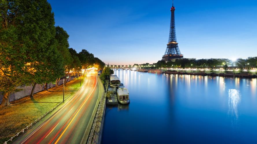 法国巴黎艾菲尔铁塔4k风景图片