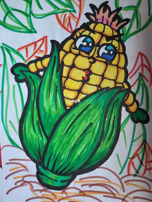 30分钟儿童画玉米